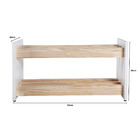 Sapateira Pinus E Branco E Arara De Roupas Rodas E Regulagem