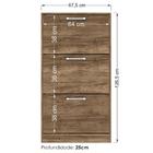 Sapateira Plus 3 Portas Santos Andirá