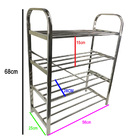Sapateira Prateleira Inox 4 Andares Organizador Multiuso Sapa