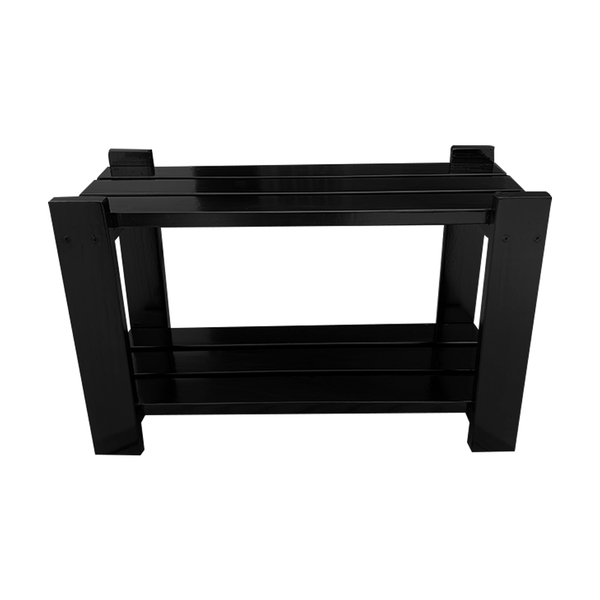 Sapateira Preta Para Porta De Casa Em Madeira