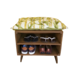 Sapateira Puff Bambu