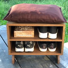 Sapateira Puff Marrom