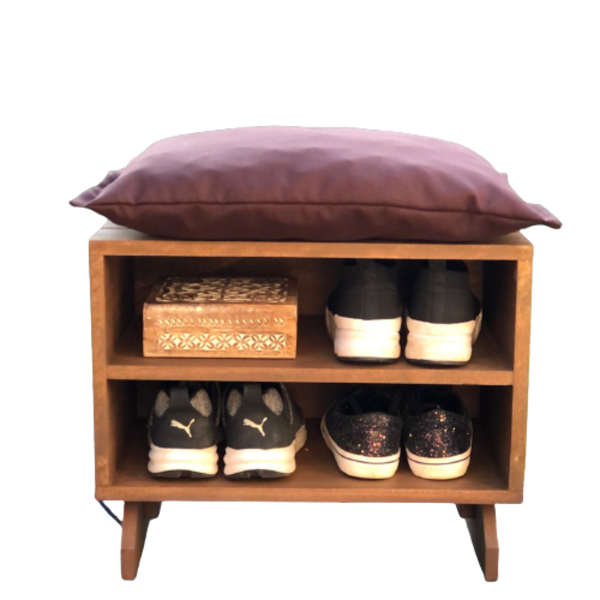 Sapateira Puff Marrom