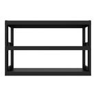 Sapateira Quadra Com 3 Prateleiras Preta