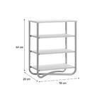 Sapateira Quarto Branca E Tubos Cromados Carraro