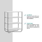 Sapateira Quarto Branca E Tubos Cromados Carraro