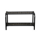 Sapateira Ratan Hawai 2 Prateleiras Café