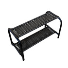 Sapateira Ratan Hawai 2 Prateleiras Café