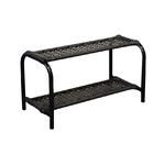 Sapateira Ratan Hawai 2 Prateleiras Café