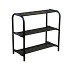 Sapateira Ratan Hawai 3 Prateleiras Café