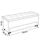 Sapateira Recamier Corano  Queen 160x50x45 Cm - Móveis Digita