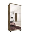 Sapateira Requinte 2 Portas Com Espelho Rv Móveis Amadeirado