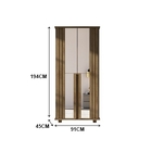 Sapateira Requinte New Com Espelho Cinamomo – Rv Móveis