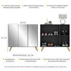 Sapateira Retrô Com Espelho 3 Portas Nina Multimóveis Mp6022