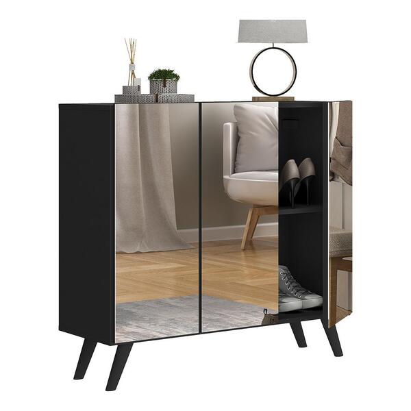 Sapateira Retrô Com Espelho 3 Portas Nina Multimóveis V6022