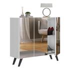 Sapateira Retrô Com Espelho 3 Portas Nina Multimóveis V6022