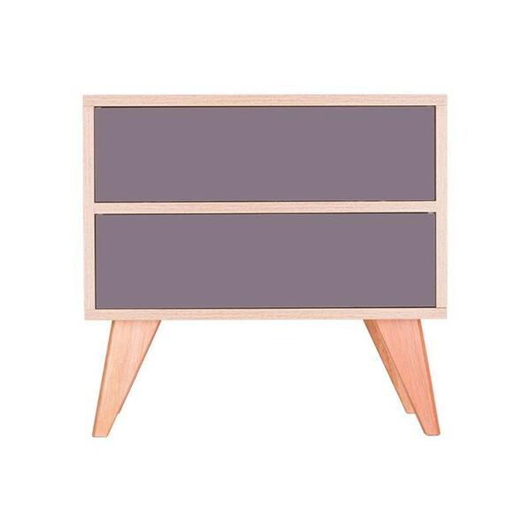 Sapateira Retrô Com Portas Vicenza Carvalho E Cinza Claro 60