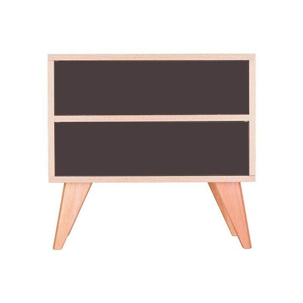 Sapateira Retrô Com Portas Vicenza Carvalho E Grafite 60 X 40