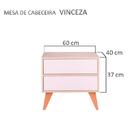 Sapateira Retrô Com Portas Vicenza Carvalho E Rosa Claro 60 X