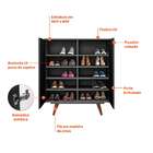 Sapateira Retrô Plus Preta