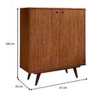 Sapateira Retrô Plus Rustik Carvalho