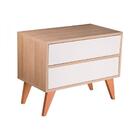 Sapateira Retrô Vicenza Carvalho E Branco 72 X 40cm