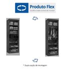 Sapateira/roupeiro Com Espelho 1 Porta Thor  Preto