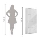 Sapateira Safira 4 Portas Quarta Divisão Branco