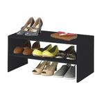 Sapateira Simples Preto Em Mdf