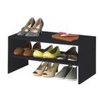 Sapateira Simples Preto Em Mdf