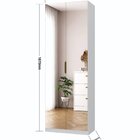 Sapateira Sublime 2 Portas Com Espelho 100% Mdf Branco