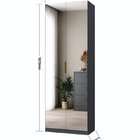 Sapateira Sublime 2 Portas Com Espelho 100% Mdf Grafitto