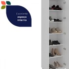 Sapateira Versa Home 1 Porta 5 Prateleiras Com Espelho Branco
