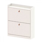 Sapateira Versa Home 2 Gavetas Basculante Branco - Telasul