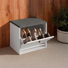 Sapateira Versa Home 56cm Assento 1 Porta Branco