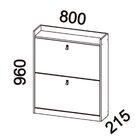 Sapateira Versa Home 80cm 2 Portas Branco