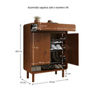 Sapateira Vertical Hall Entrada 18 Pares Sapatos 44 Prateleir