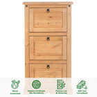 Sapateira Vertical Organizadora Madeira 3 Portas 15 Pares Rus