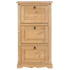 Sapateira Vertical Organizadora Madeira 3 Portas 15 Pares Rus