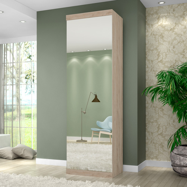 Sapateira Virtual Com Espelho E 8 Gavetas Robel - Cedro