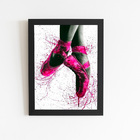 Sapatilha Bailarina Ballet Quadro Moldura Preta 60x40cm
