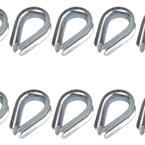 Sapatilhas P/ Cabo De Aço 3/16 X 4,8mm 10 Unidades