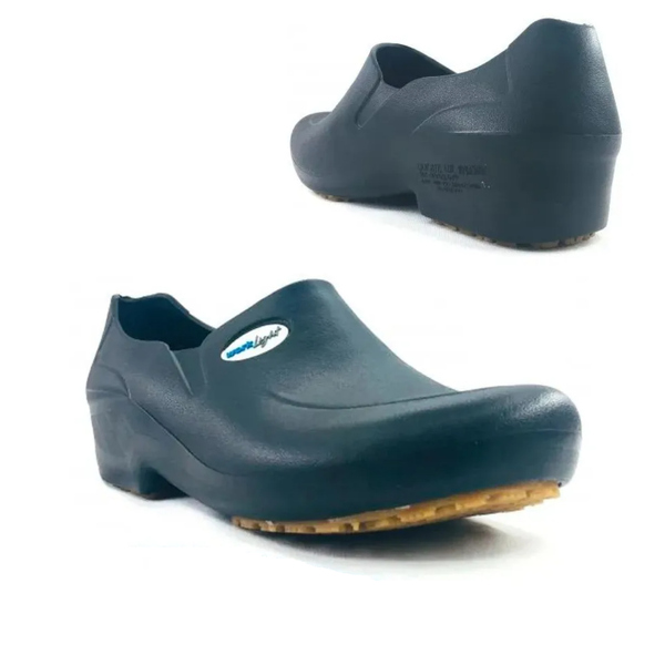 Sapato Antiderrapante Impermeável Work Light Preto Para Limpe