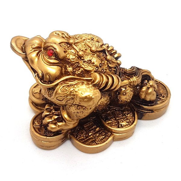 Sapo Da Riqueza Feng Shui Chan Chu Sorte Fortuna Poder 6cm