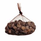 Saquinho Com Pinhas Branca E Marrom 5x20x20 1690414