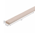 Sarrafo de Madeira Eucalipto Saligna Aparelhado Natural 4,8x2,1x200cm Madvei