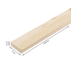 Sarrafo de Madeira Pinus Natural 7x2x220cm Massol