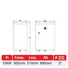 Sauna A Vapor Inox 16kw Com Quadro Trifásico 380v Albacete