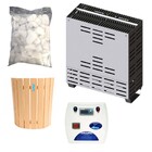 Sauna Seca 4kw Sodramar + Quadro Digital + Seixo + Luminária
