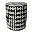 Seat Garden De Ceramica Geometrico P B Prata 33cm X 33cm X 4